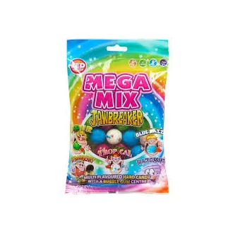 Megamix Jawbreaker különböző ízű cukor