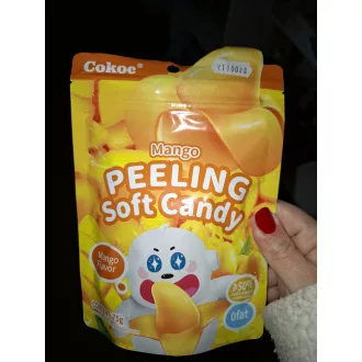 Hámozható gumicukor mangó ízű