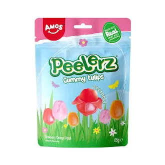 Amos hámozható tulipán gumicukor