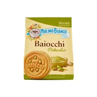   Omlós keksz pisztáciás krémmel Mulino Bianco Baiocchi 168g