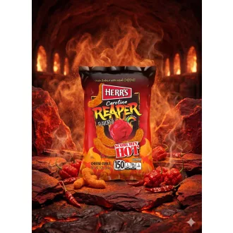   Herr's Carolina Reaper ropogtatnivaló 28,4 g pokoli csípős chips