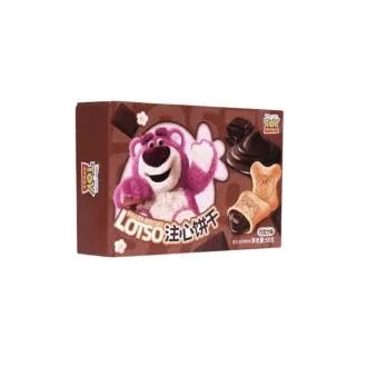   Binqi and Disney Lotso Chocolate Filled Biscuit csokoládéval töltött keksz 50g