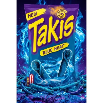   TAKIS BLUE HEAT 100g - fűszeres 7/10 chips chili ízesítéssel 