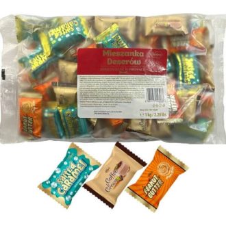 Kává-tejszín-sós karamella ízű mix csokoládé 10 dkg