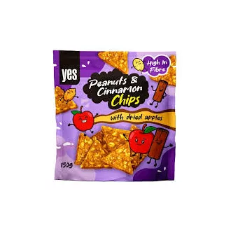 Zab chips földimogyoróval, fahéjjal és almával 