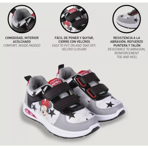 Disney Minnie Star LED villogó, világító utcai cipő 30