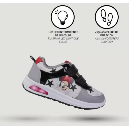 Disney Minnie Star LED villogó, világító utcai cipő 32