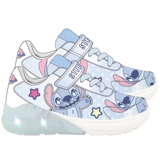 Disney Lilo és Stitch, A csillagkutya Happy Alien LED villogó, világító utcai cipő 28