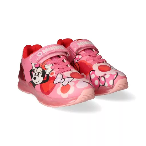 Disney Minnie Red Flowers LED villogó, világító utcai cipő 30