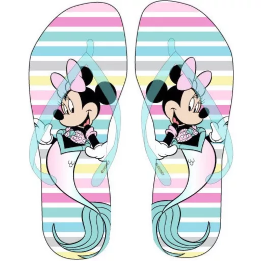 Disney Minnie Mermaid Blue gyerek papucs, Flip-Flop 26/27
