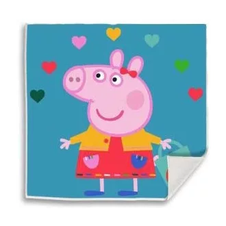   Peppa malac Hearts Mágikus Kéztörlő arctörlő, törölköző 30x30cm