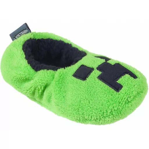Minecraft Creeper gyerek téli papucs 35/36