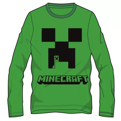 Minecraft Creeper Green gyerek hosszú ujjú póló, felső 8 év / 128 cm