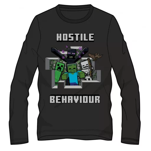 Minecraft Hostile gyerek hosszú ujjú póló, felső 6 év / 116 cm