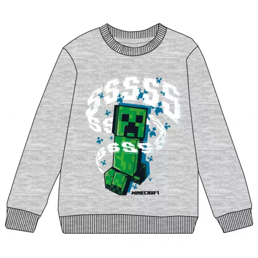 Minecraft Grey gyerek pulóver 8 év / 128 cm