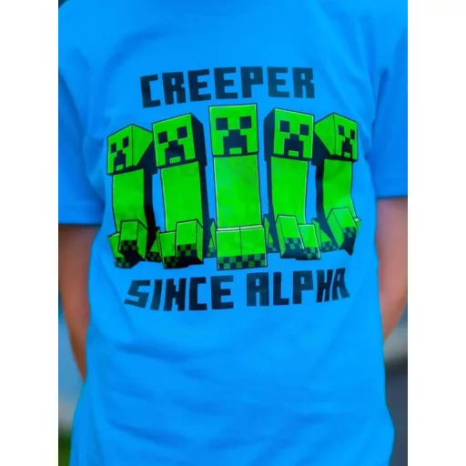 Minecraft Alpha gyerek rövid pizsama 12 év / 152 cm