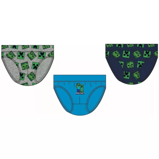 Minecraft Creeper gyerek fehérnemű, alsó 3 darab/csomag 10 év / 140 cm