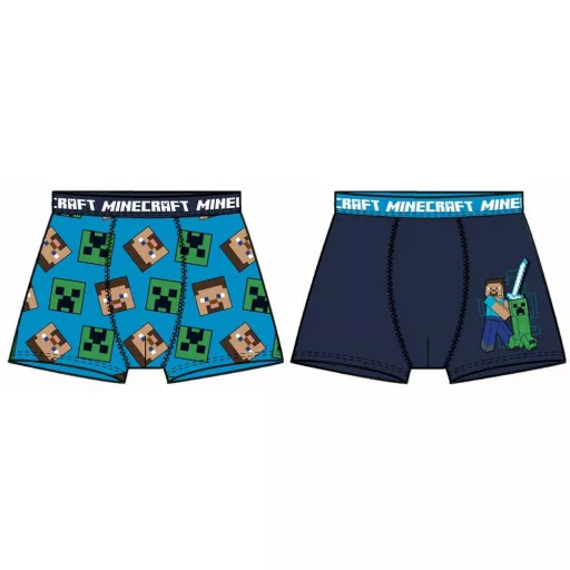 Minecraft Pixel gyerek boxeralsó 2 darab/csomag 10 év / 140 cm