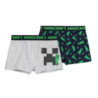   Minecraft Creeper Combo gyerek boxeralsó 2 darab/csomag 10 év / 140 cm
