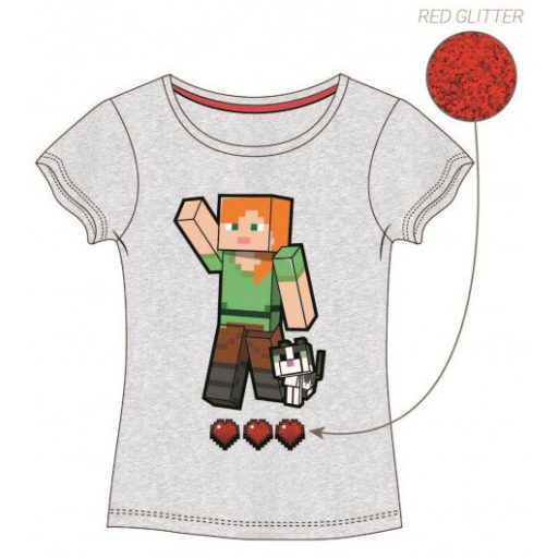Minecraft Grey gyerek rövid póló, felső 4 év / 104 cm