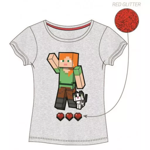 Minecraft Grey gyerek rövid póló, felső 6 év / 116 cm
