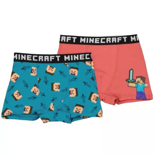 Minecraft Red gyerek boxeralsó 2 darab/csomag 10 év / 140 cm