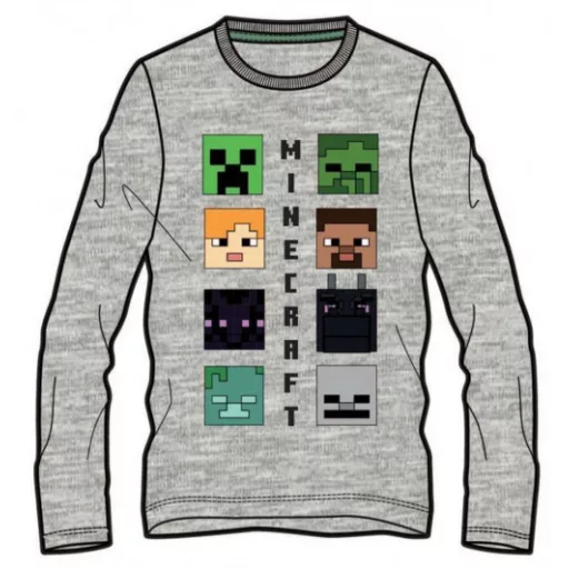 Minecraft Lineup gyerek hosszú ujjú póló, felső 12 év / 152 cm