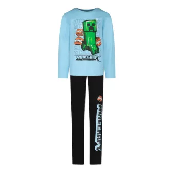   Minecraft TNT Light Blue gyerek hosszú pizsama 6 év / 116 cm
