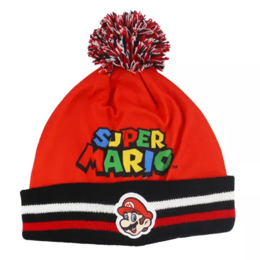 Super Mario Run gyerek sapka + kesztyű szett 54 cm