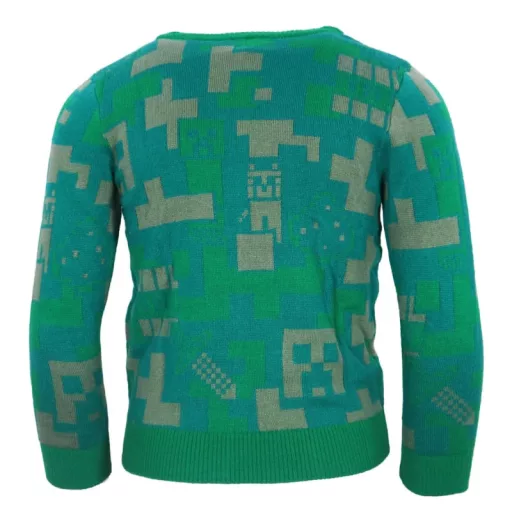 Minecraft Green gyerek kötött pulóver 8 év / 128 cm
