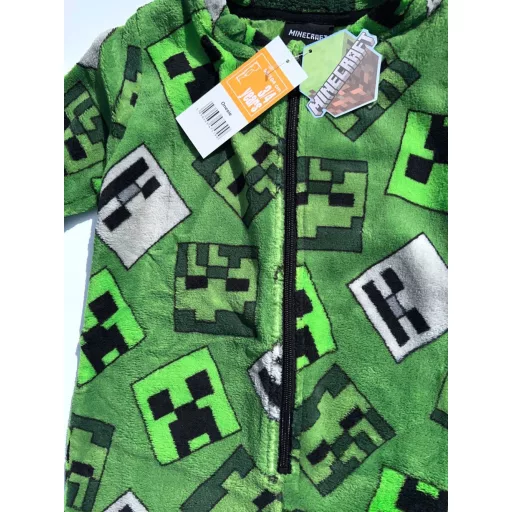 Minecraft Emerald gyerek hosszú pizsama, overál 5 - 6 év / 110 - 116 cm