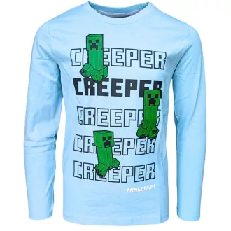   Minecraft Creeper gyerek hosszú ujjú póló, felső 6 év / 116 cm