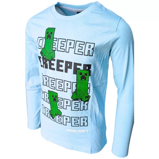 Minecraft Creeper gyerek hosszú ujjú póló, felső 6 év / 116 cm