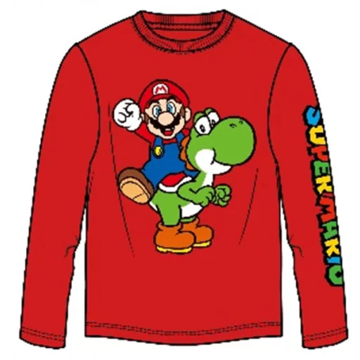 Super Mario Yoshi gyerek hosszú ujjú póló, felső 11 - 12 év / 146 - 152 cm