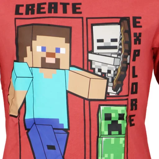 Minecraft Create Red gyerek hosszú ujjú póló, felső 12 év / 152 cm