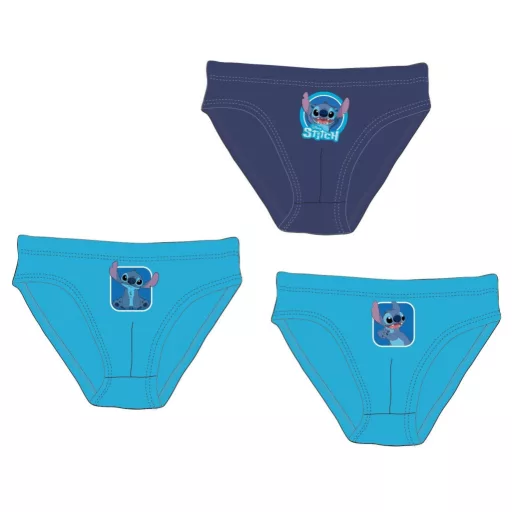 Disney Lilo és Stitch, A csillagkutya Blue gyerek fehérnemű, alsó 3 darab/csomag 4 - 5 év / 104 - 110 cm