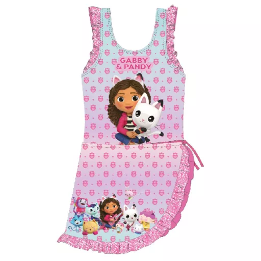 Gabi babaháza Pandy gyerek fürdőruha és sarong szett 7 - 8 év / 122 - 128 cm