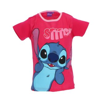   Disney Lilo és Stitch, A csillagkutya Surprised Pink gyerek rövid póló, felső 3 év / 98  cm