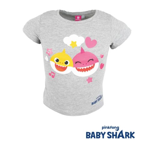 Baby Shark Fun Grey gyerek rövid póló, felső 4 év / 104 cm