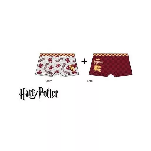 Harry Potter Red Lion gyerek boxeralsó 2 darab/csomag 8 - 10 év / 128 - 140 cm