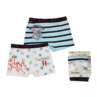  Harry Potter Castle Blue gyerek boxeralsó 2 darab/csomag 8 - 10 év / 128 - 140 cm