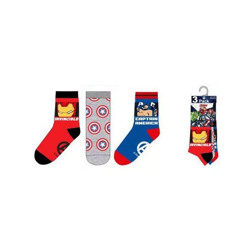 Bosszúállók Iron Man gyerek zokni 23/26