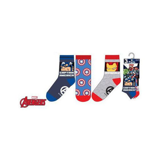 Bosszúállók Captain America gyerek zokni 31/34