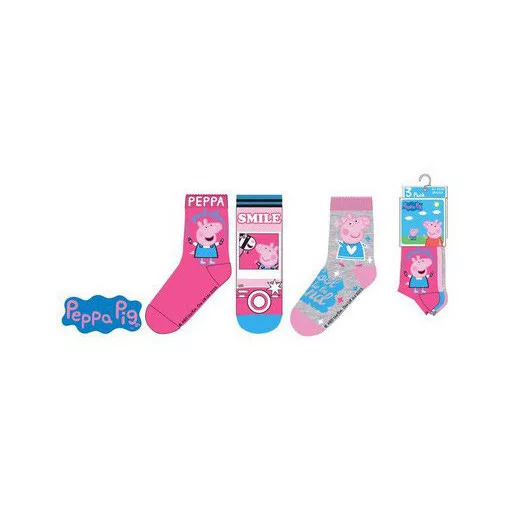 Peppa malac Smile Pink gyerek zokni  31/34
