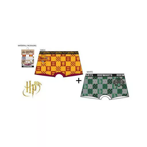 Harry Potter House Pride gyerek boxeralsó 2 darab/csomag 10 - 11 év / 140 - 146 cm