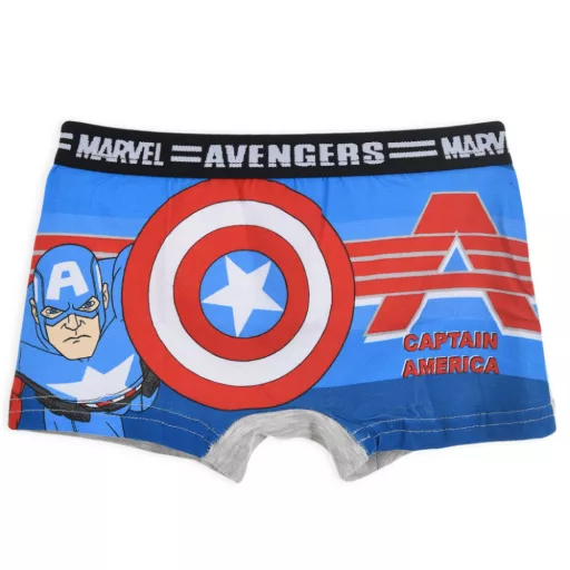Bosszúállók Captain America Shield gyerek boxeralsó 2 darab/csomag 6 - 8 év / 116 - 128 cm