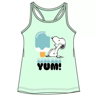   Snoopy Yum Green gyerek rövid póló, felső 10 év / 140 cm
