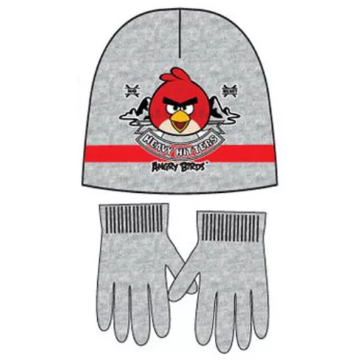 Angry Birds Heavy Hitters Grey gyerek sapka + kesztyű szett 52 cm