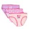 Barbie Pink Shadow gyerek fehérnemű, bugyi 3 darab/csomag 6 - 8 év / 116 - 128 cm