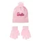 Barbie Light Pink flitteres gyerek sapka + kesztyű szett 52 cm